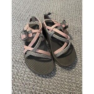 Chaco ZX1 Sandals Girls Youth Size 12 Adjustable Strap Gray Pink